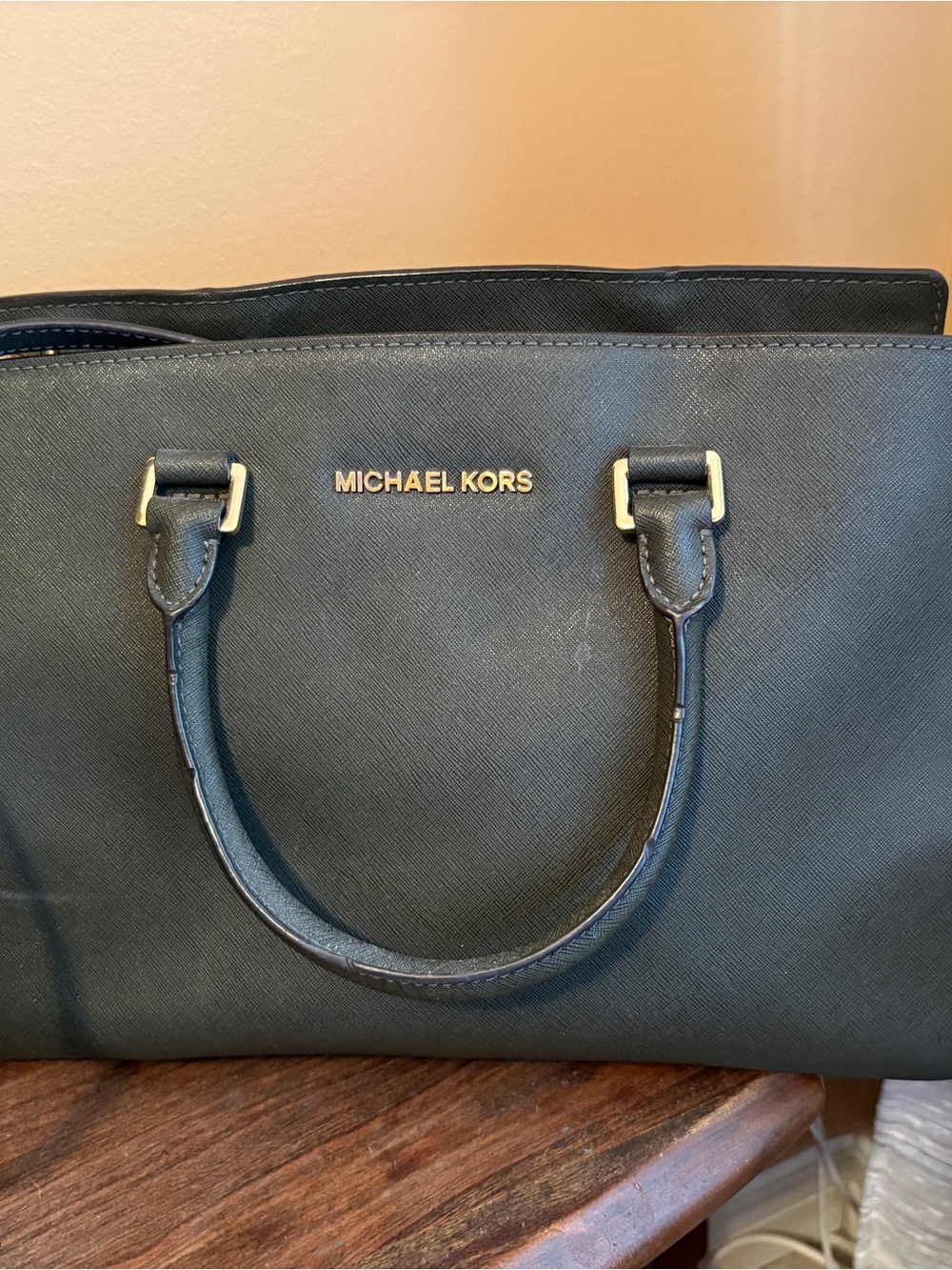 MICHAEL KORS Green Selma Crossbody